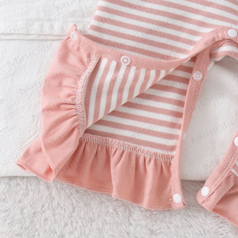 Baby Croissant/Ghost Romper with Bow Headband - image 19