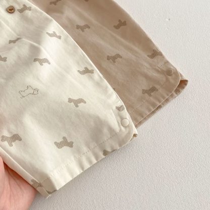 Baby Toddler Puppy Print Elastic Waist Pants - image 6