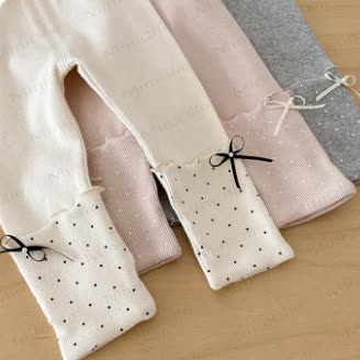 Baby Polka Dot Bow Leggings - image 10