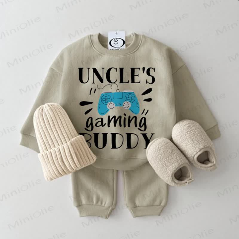 UNCLE'S GAMING BUDDY Baby Grey Green 2-piece Set - Grey Green - 2-3T - image 1