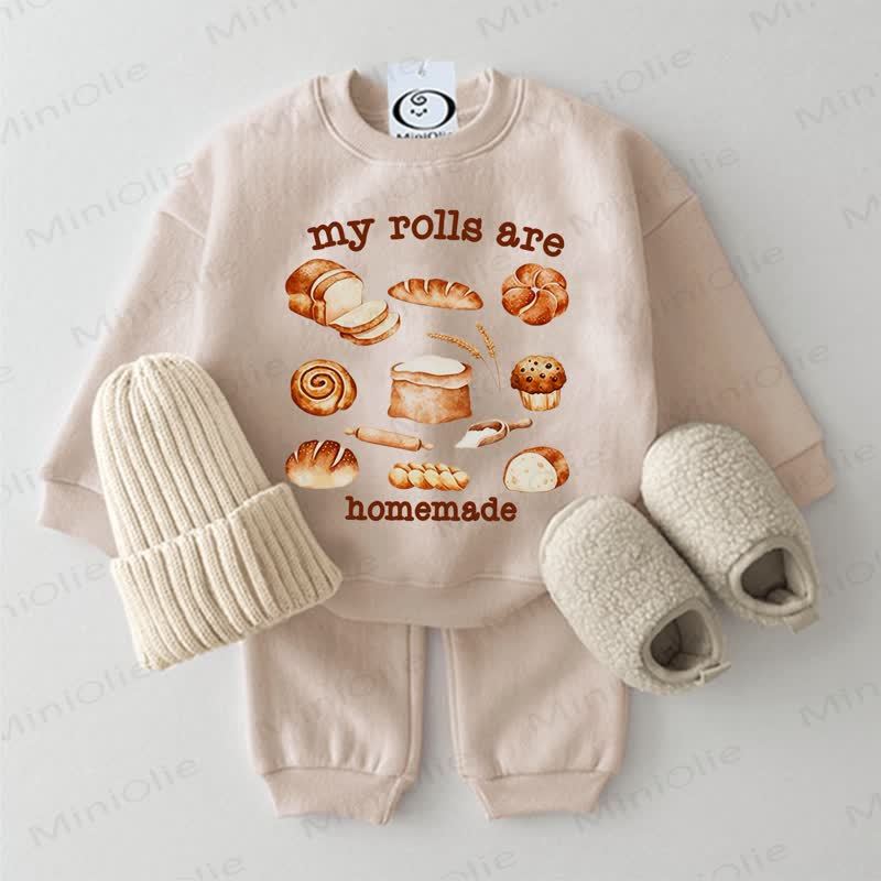 MY ROLLS ARE HOMEMADE Baby 2-piece Beige Set - Beige - 2-3T - image 1