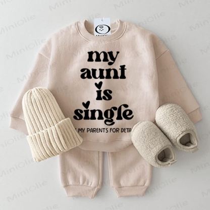 MY AUNT IS SINGLE Baby 2-piece Beige Set - Beige - 2-3T - image 1