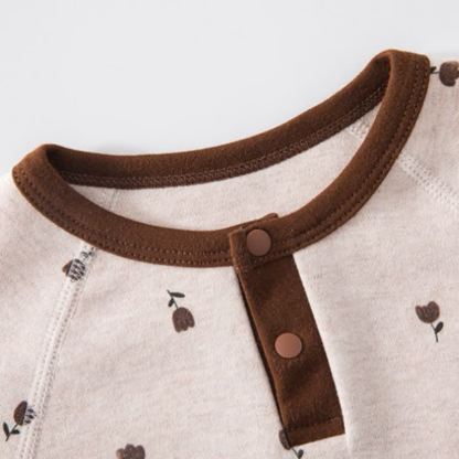 Toddler Baby Animal/Plant Print Long Sleeve Top and Pants Pajama 2-piece Set - image 8
