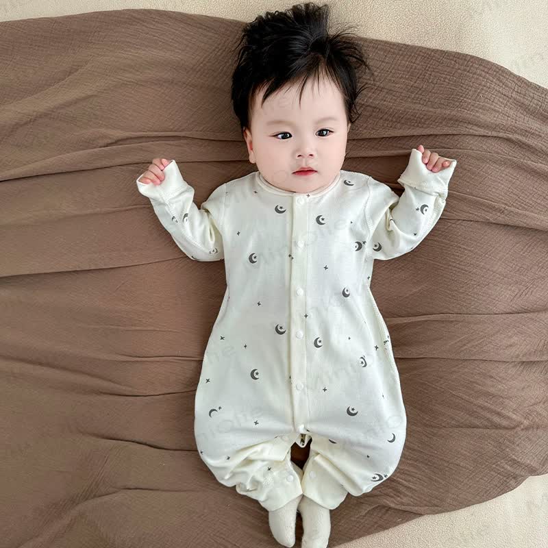 Baby Cartoon Print Snap Front Romper - image 11