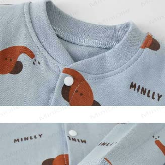 Baby Cartoon Print Snap Front Romper - image 3