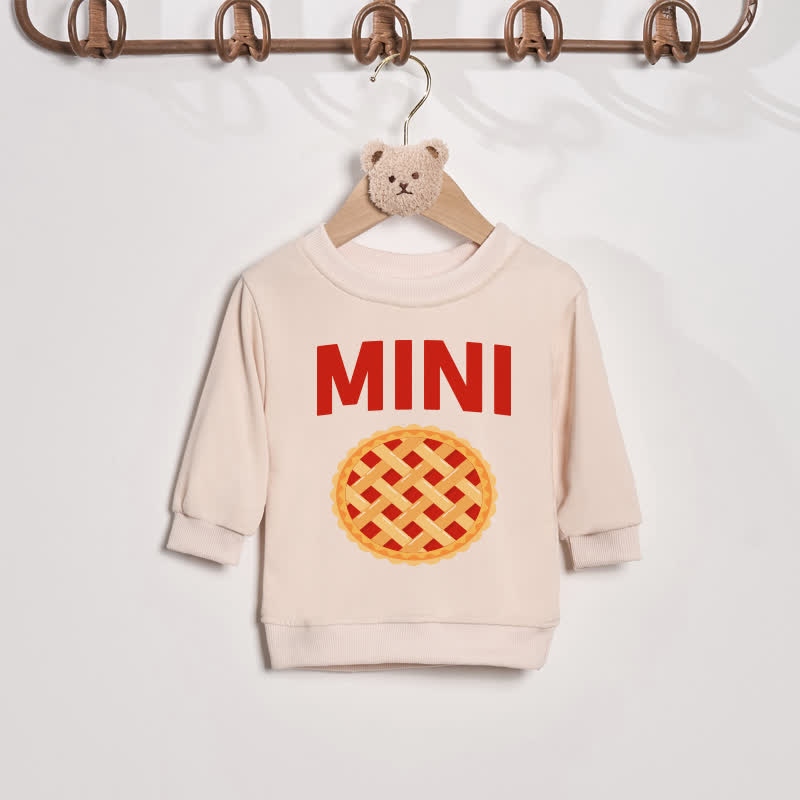 MAMA/MINI Family Pizza Beige Sweatshirt - Beige - Baby Sweatshirt: 2-3T - image 2