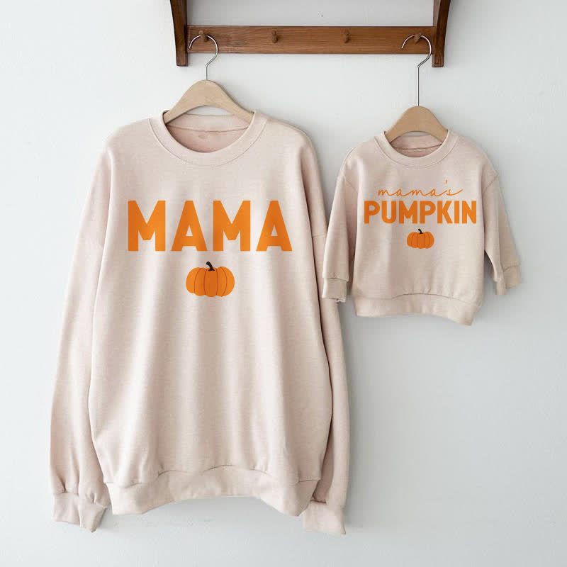 MAMA/MAMA'S PUMPKIN Family Beige Sweatshirt - image 1