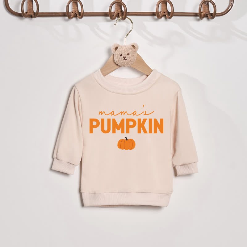 MAMA/MAMA'S PUMPKIN Family Beige Sweatshirt - Beige - Baby Sweatshirt: 2-3T - image 3
