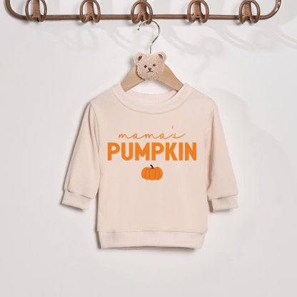 MAMA/MAMA'S PUMPKIN Family Beige Sweatshirt - Beige - Baby Sweatshirt: 2-3T - image 3