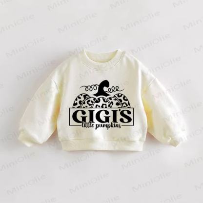 GIGI'S LITTLE PUMPKINS Baby Toddler Slogan Cream Sweatshirt - Cream - 3-5T - image 1