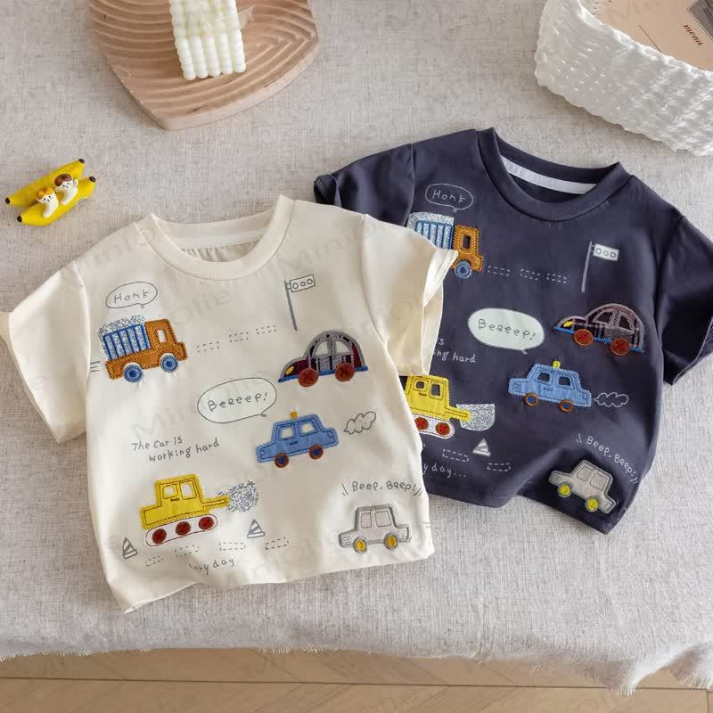 BEEEEP Toddler Cartoon Car Print T-Shirt - image 1