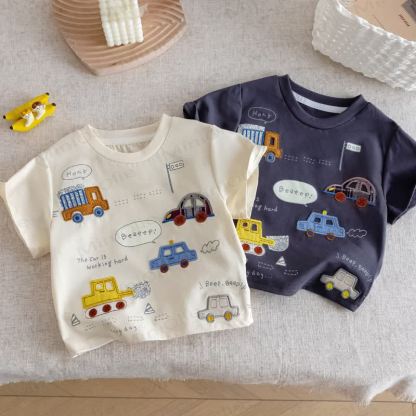 BEEEEP Toddler Cartoon Car Print T-Shirt - image 1