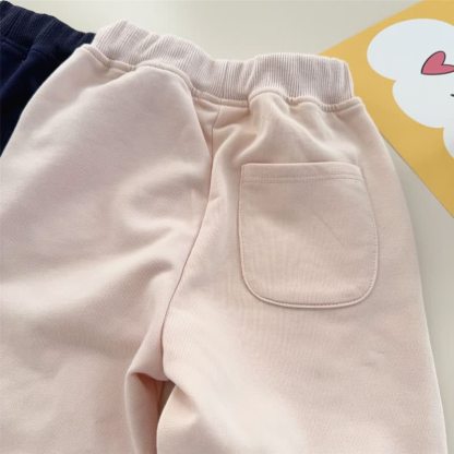 HAPPY DAY Toddler Bear Patch Contrast Pocket Jogger Pants - image 7