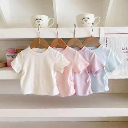Toddler Kid Girls Ribbed Tee and Pants 2-piece Set - image 8