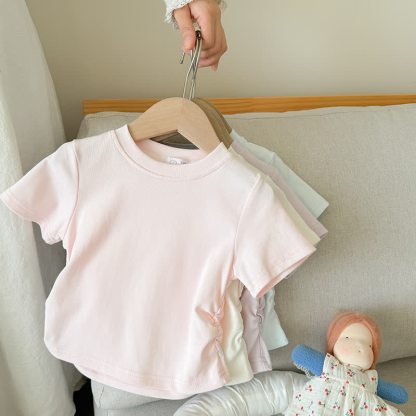 Toddler Kid Girls Ribbed Tee and Pants 2-piece Set - image 10