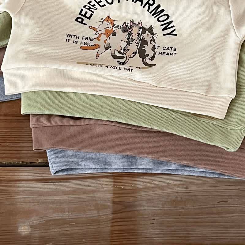 Toddler Baby Animal Print Collared Sweatshirt and Cuffed Pants 2-piece Set - image 10