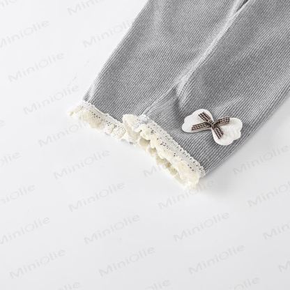 Toddler Girl Soft Ribbed Bow Leggings - image 12