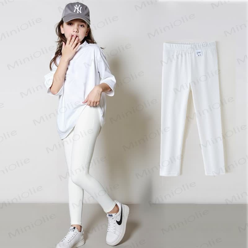 Toddler Kid Solid Color/Dot Leggings - image 9