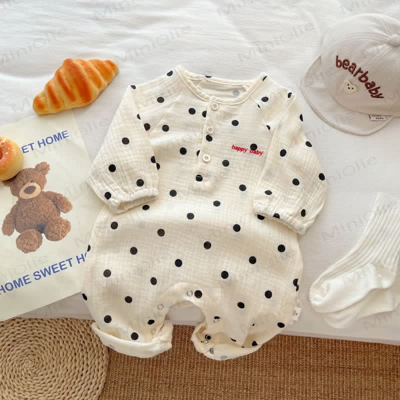 HAPPY BABY Polka Dot Romper - image 2