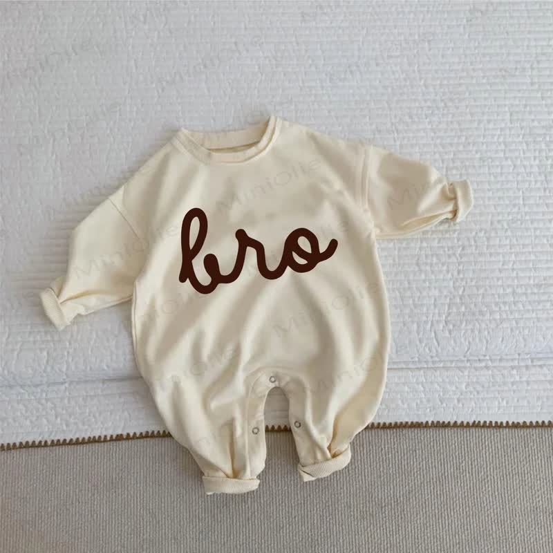 BRO Baby Beige Romper - Beige - 2-3T - image 1