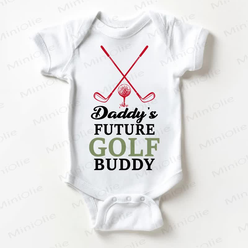 DADDY'S FUTURE GOLF BUDDY Baby Bodysuit - White - 18-24M - image 1