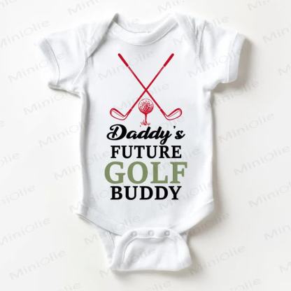 DADDY'S FUTURE GOLF BUDDY Baby Bodysuit - White - 18-24M - image 1
