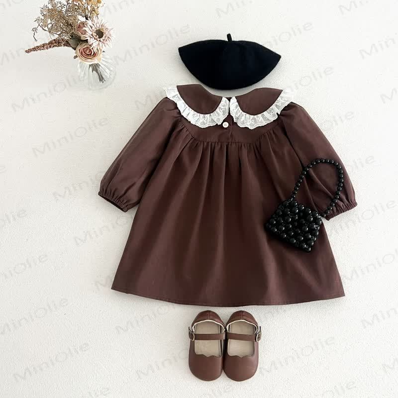 Toddler Girl Lace Collar Dress - image 6