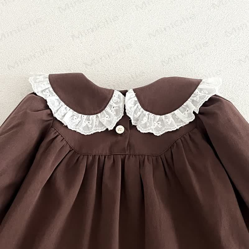 Toddler Girl Lace Collar Dress - image 12