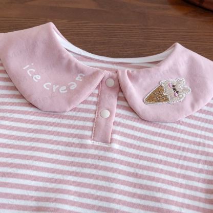 ICE CREAM Toddler Girl Striped Long Sleeve T-Shirt - image 5