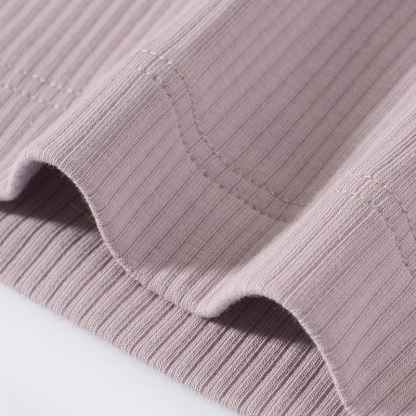 Baby Solid Color Ribbed Tee and Shorts 2-piece Pyjama Set - image 14