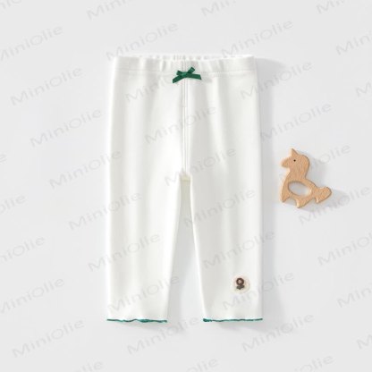 Baby Toddler Fower Bow Leggings - White - 4-5T - image 6