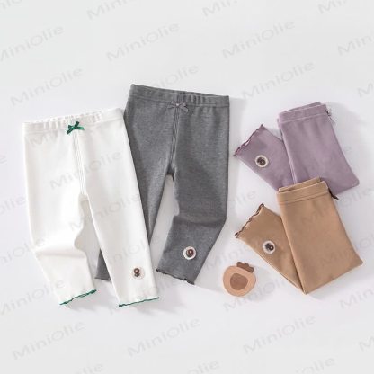 Baby Toddler Fower Bow Leggings - image 1