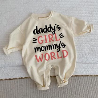 DADDY'S GIRL MOMMY'S WORLD Baby Beige Romper - Beige - 2-3T - image 1
