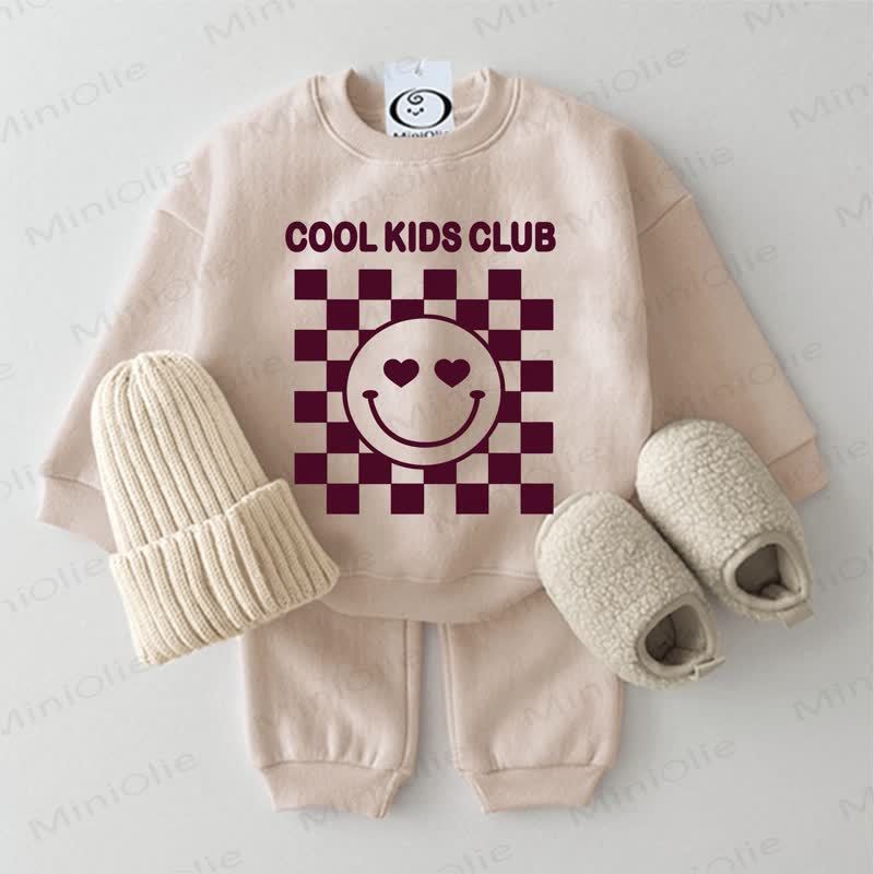 COOL KIDS CLUB Baby Sweatshirt 2-piece Set - Beige - 2-3T - image 1