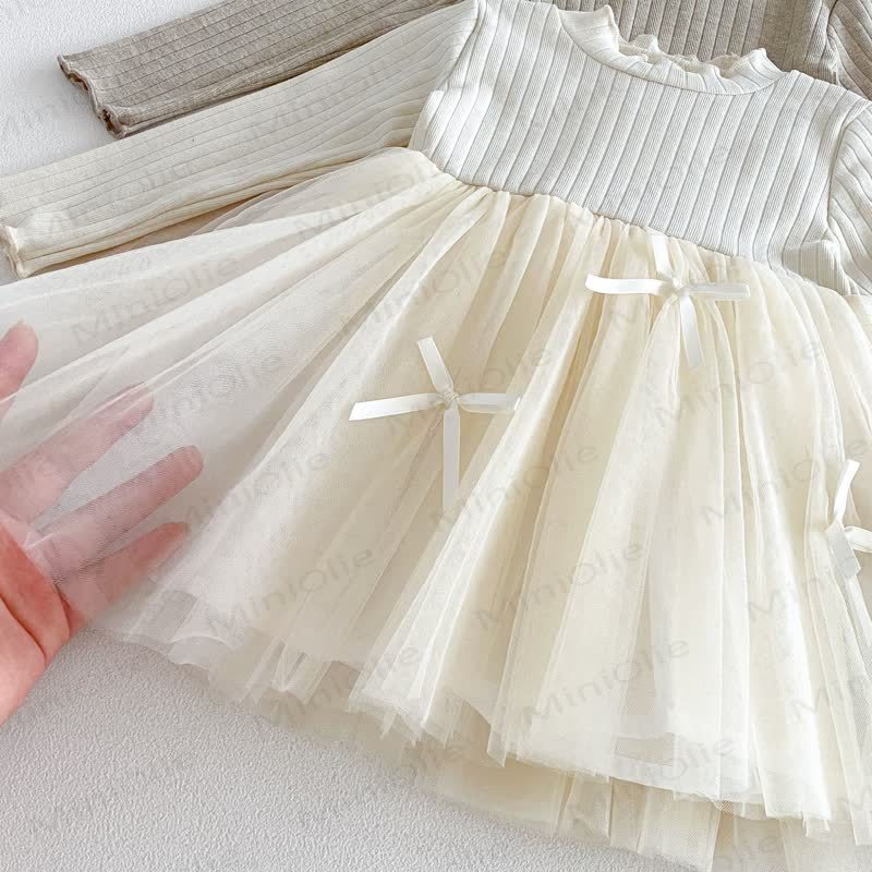 Baby Toddler Girls Long Sleeve Ribbed Knit Dress - image 17