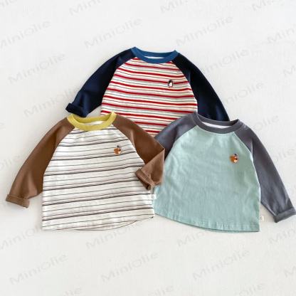 Baby Toddler Soft Cotton Raglan Long Sleeve T-Shirt - image 1