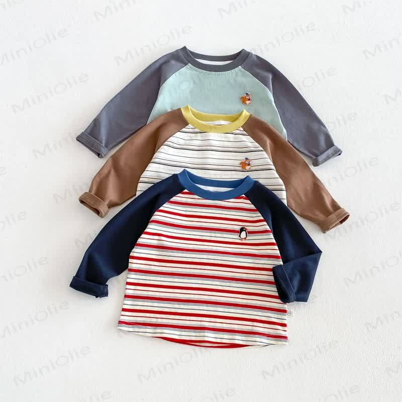 Baby Toddler Soft Cotton Raglan Long Sleeve T-Shirt - image 3