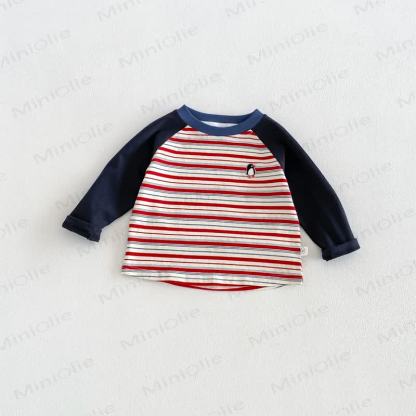 Baby Toddler Soft Cotton Raglan Long Sleeve T-Shirt - Red - 6-7T - image 7