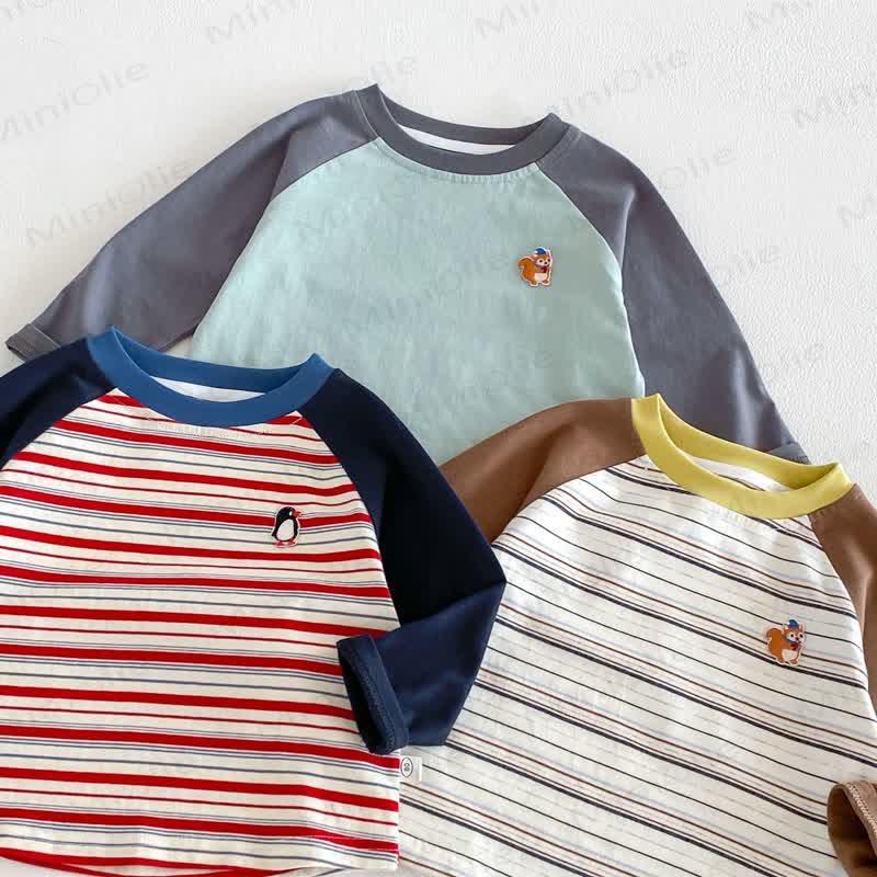 Baby Toddler Soft Cotton Raglan Long Sleeve T-Shirt - image 4