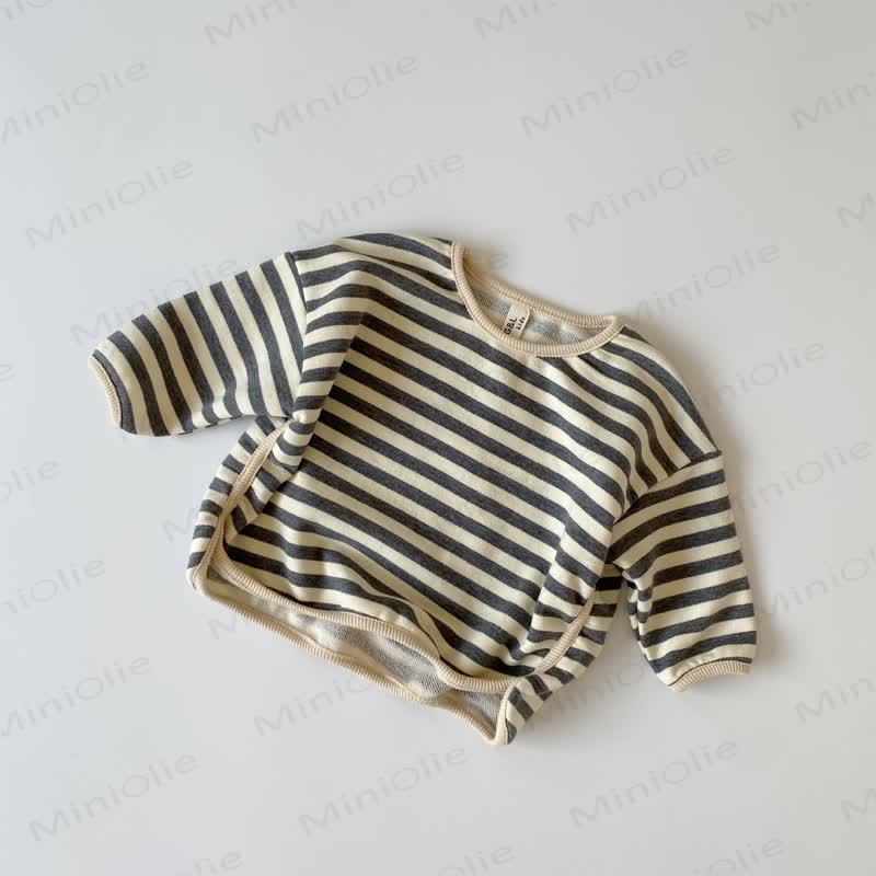 Baby Toddler Stripe T-Shirt - Gray - 6-7T - image 5