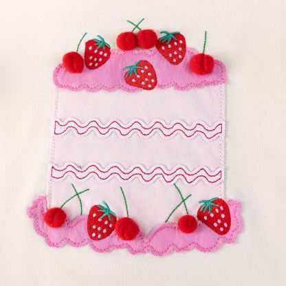 Toddler Girl Cake Applique Sweatshirt and Pants 2-piece Set - image 4
