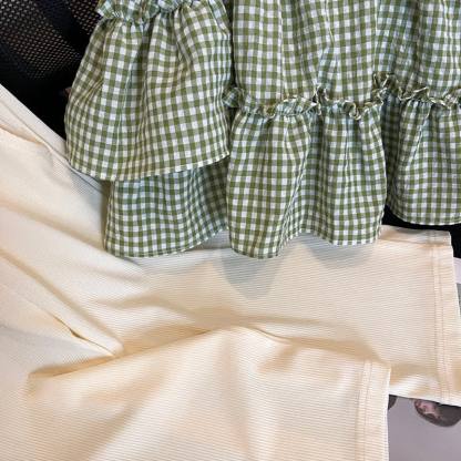 Toddler Girl Gingham Ruffle Top and Pants 2-piece Set - image 5