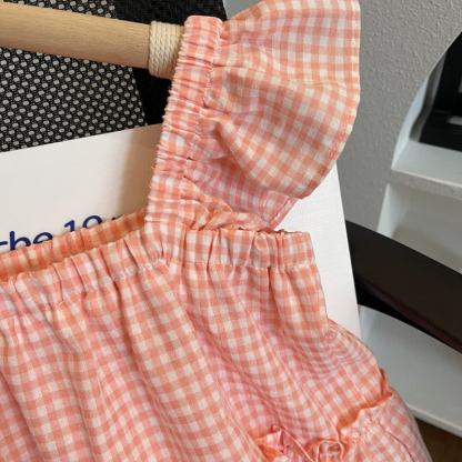 Toddler Girl Gingham Ruffle Top and Pants 2-piece Set - image 4