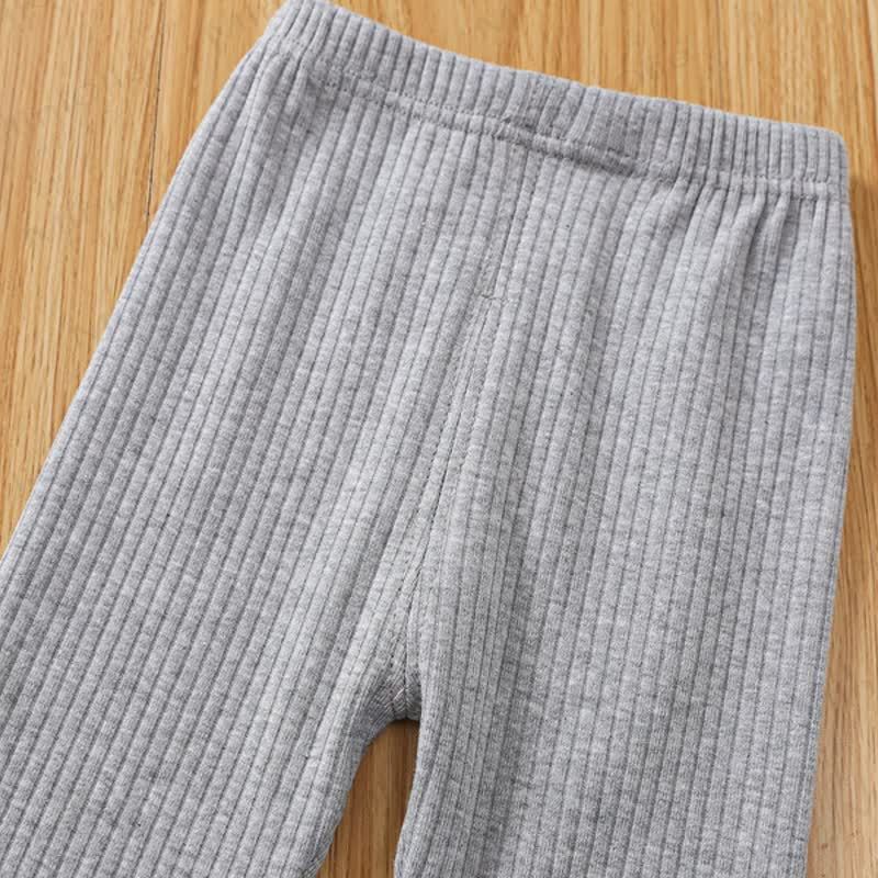 Baby Toddler Ribbed Bow Detail Ruffle Leggings - image 7