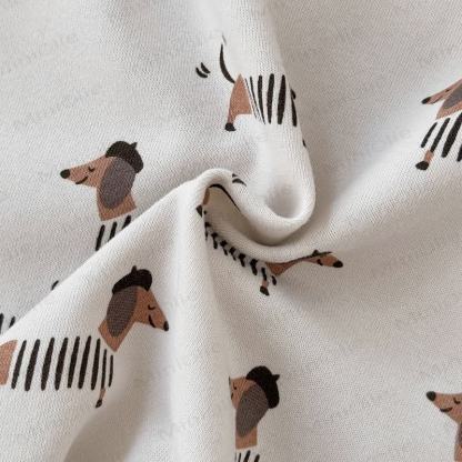 Baby Dachshund Print Hooded Cotton Zip Romper - image 9