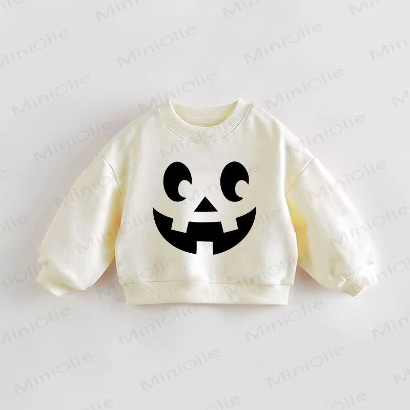 Baby Toddler Halloween Sweatshirt - Cream - 3-5T - image 1