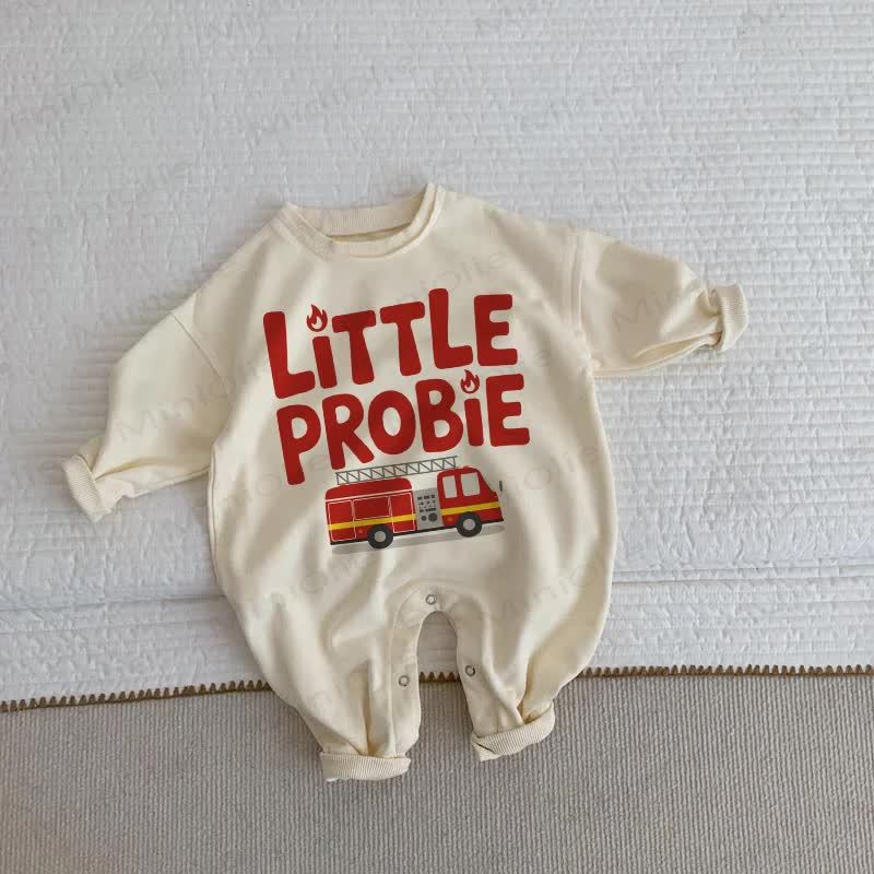 LITTLE PROBIE Baby Toddler Beige Romper - Beige - 2-3T - image 1
