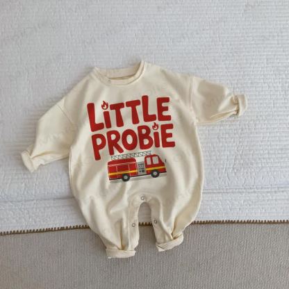 LITTLE PROBIE Baby Toddler Beige Romper - Beige - 2-3T - image 1