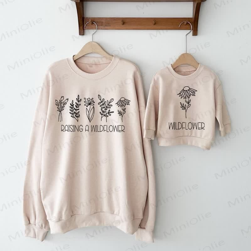 RAISING A WILDFLOWER Mommy and Me Sweatshirt - image 1