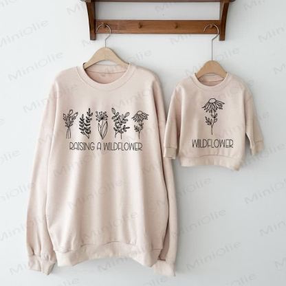 RAISING A WILDFLOWER Mommy and Me Sweatshirt - image 1